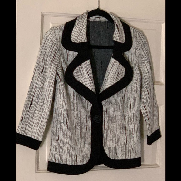 Blazer grey and black twill - Picture 1 of 5